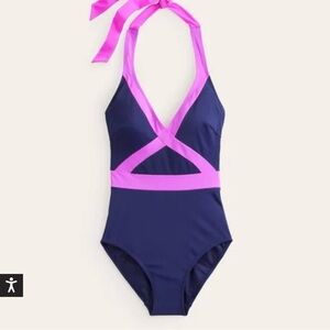 Boden Women’s Kefalonia 16 Halterneck Swimsuit
